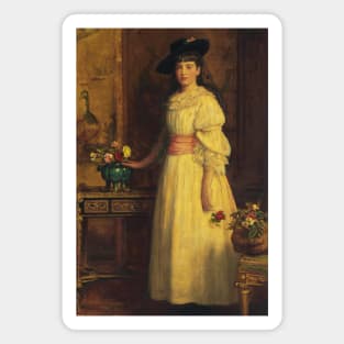 Miss Gertrude Vanderbilt by John Everett Millais Magnet